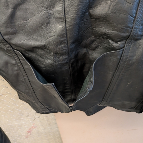 Mystique Boutique Black Leather Jacket with Studs - Picture 3 of 4